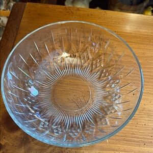 Elegant Clear Glass Bowl